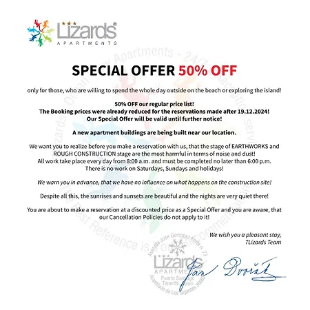 7lizards - Ocean View Aparthotel Puerto de Santiago (Tenerife)